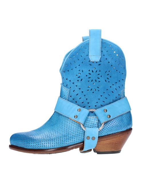 Texan ankle boots in leather and suede JP/DAVID | 34263/3 PAPUABLU MOSAICO